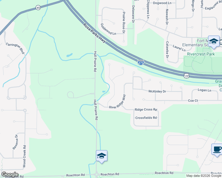map of restaurants, bars, coffee shops, grocery stores, and more near 1208 Brookwoode Road in Perrysburg