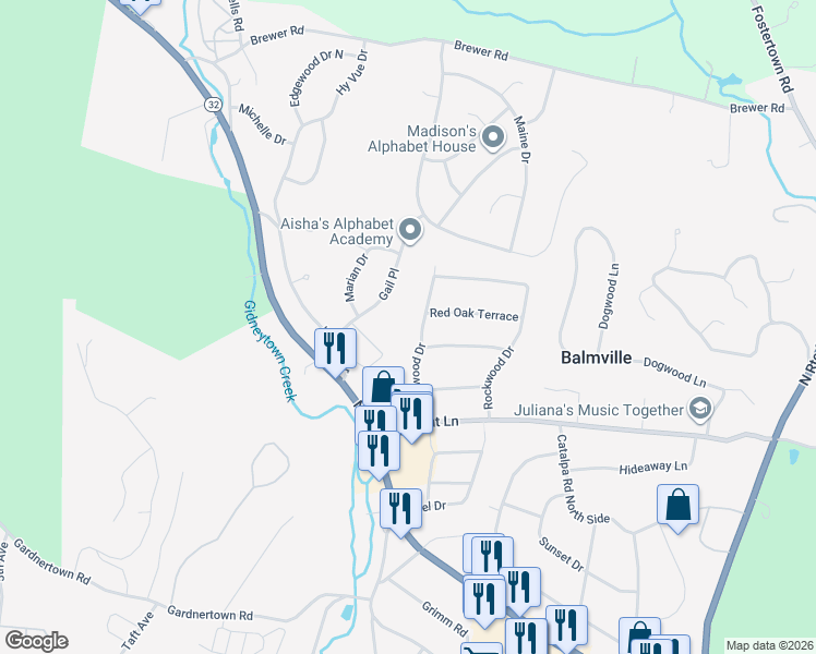 map of restaurants, bars, coffee shops, grocery stores, and more near 53 Rockwood Drive in Newburgh