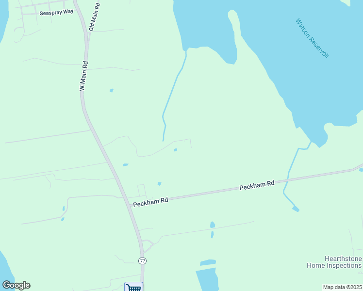 map of restaurants, bars, coffee shops, grocery stores, and more near 162 West Main Road in Little Compton