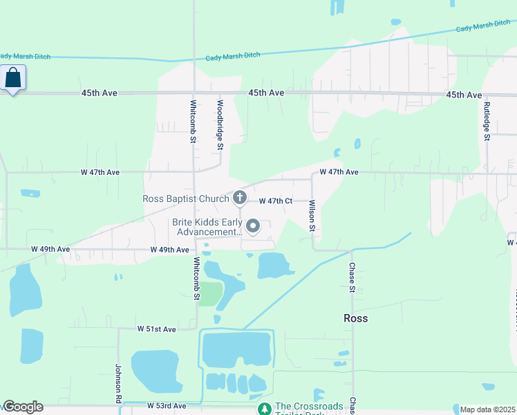 map of restaurants, bars, coffee shops, grocery stores, and more near 3517 West 47th Court in Gary