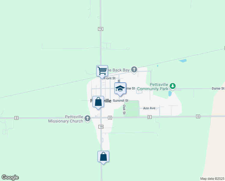 map of restaurants, bars, coffee shops, grocery stores, and more near 292 Chestnut St in Wauseon