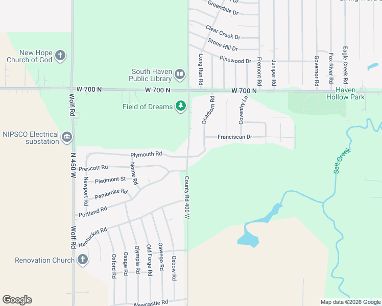 map of restaurants, bars, coffee shops, grocery stores, and more near 397 Plymouth Road in Valparaiso
