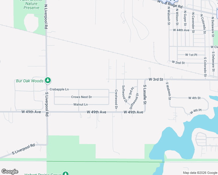 map of restaurants, bars, coffee shops, grocery stores, and more near 2420 Crabapple Lane in Hobart