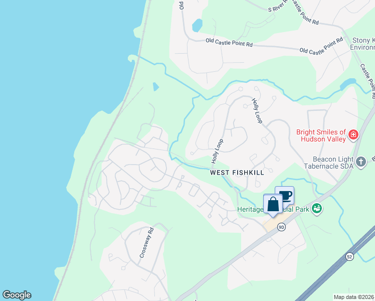 map of restaurants, bars, coffee shops, grocery stores, and more near 6208 High Ridge Court in Dutchess County