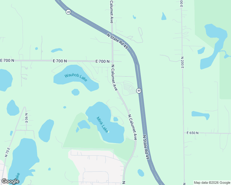 map of restaurants, bars, coffee shops, grocery stores, and more near 663-687 North Calumet Avenue in Valparaiso