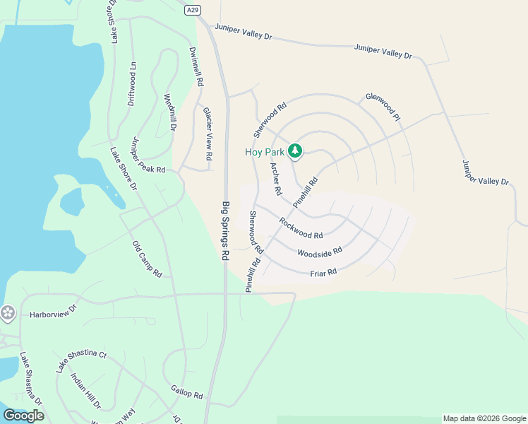 map of restaurants, bars, coffee shops, grocery stores, and more near 16224 Rockwood Road in Weed