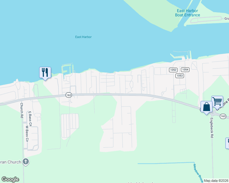 map of restaurants, bars, coffee shops, grocery stores, and more near 7293 East Harbor Road in Lakeside Marblehead