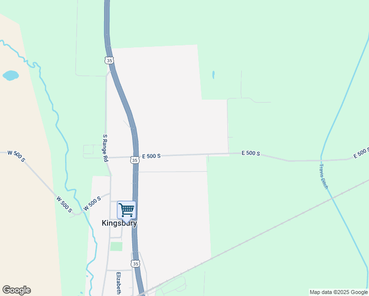 map of restaurants, bars, coffee shops, grocery stores, and more near 451 East 500 South in La Porte
