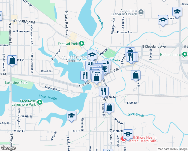 map of restaurants, bars, coffee shops, grocery stores, and more near in Hobart