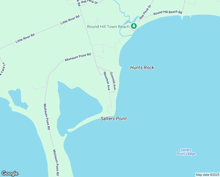 map of restaurants, bars, coffee shops, grocery stores, and more near 69 Naushon Avenue in Dartmouth