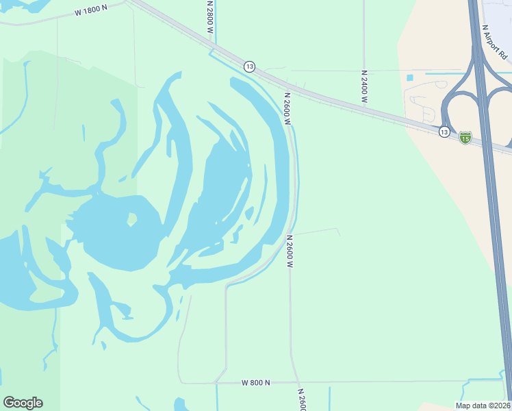 map of restaurants, bars, coffee shops, grocery stores, and more near 1135 North 2600 West in Brigham City