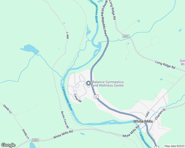 map of restaurants, bars, coffee shops, grocery stores, and more near 784-820 Texas Palmyra Hwy in Honesdale