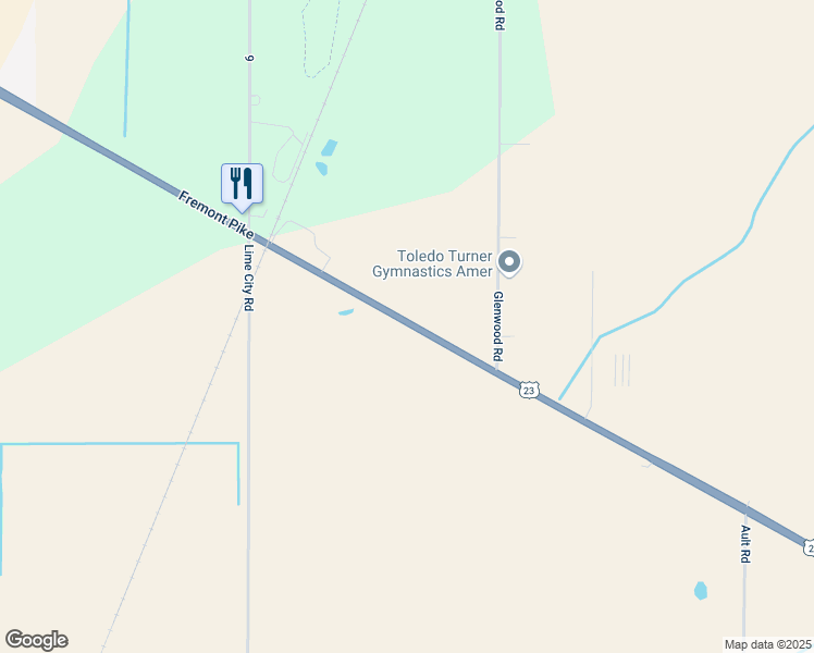 map of restaurants, bars, coffee shops, grocery stores, and more near 8631 Fremont Pike in Perrysburg