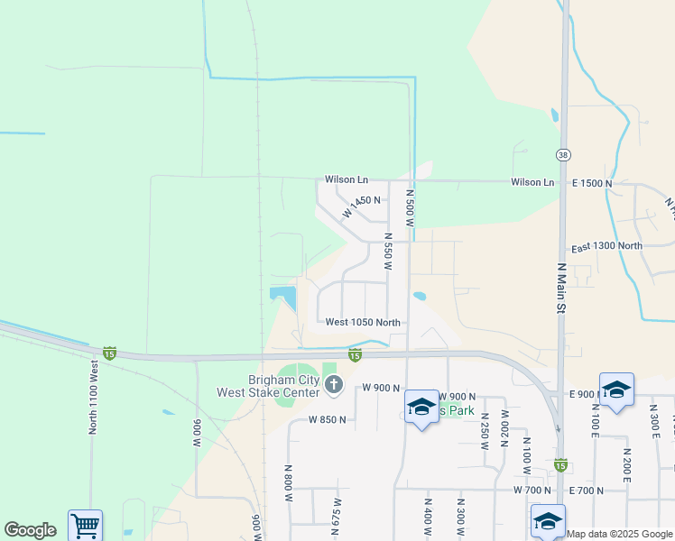 map of restaurants, bars, coffee shops, grocery stores, and more near 1211 North 600 West in Brigham City