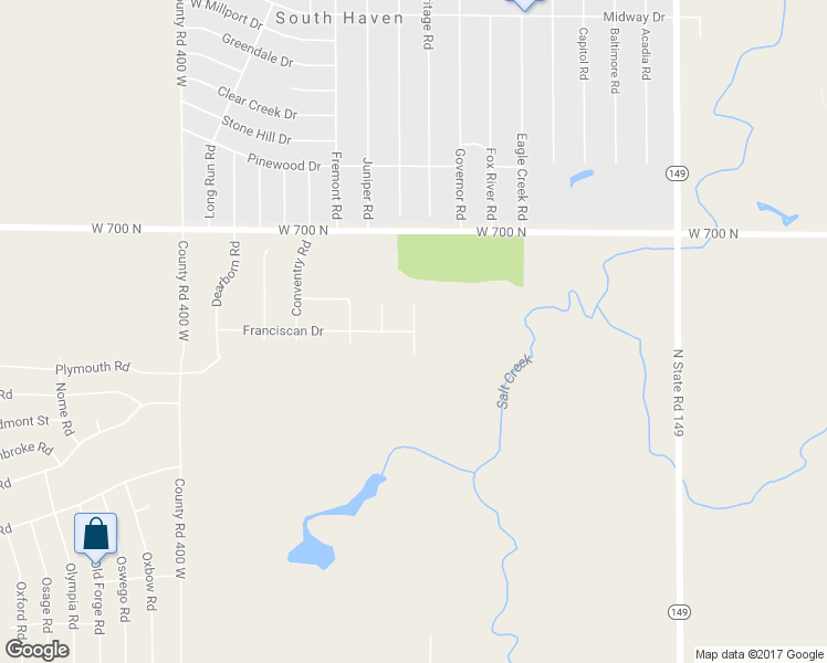 map of restaurants, bars, coffee shops, grocery stores, and more near 301 Franciscan Drive in Valparaiso