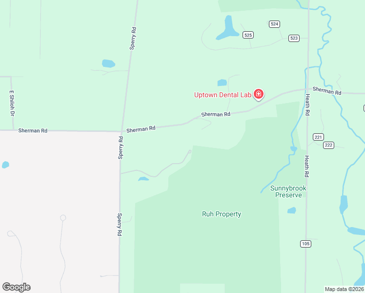 map of restaurants, bars, coffee shops, grocery stores, and more near 9421 Sherman Road in Chesterland