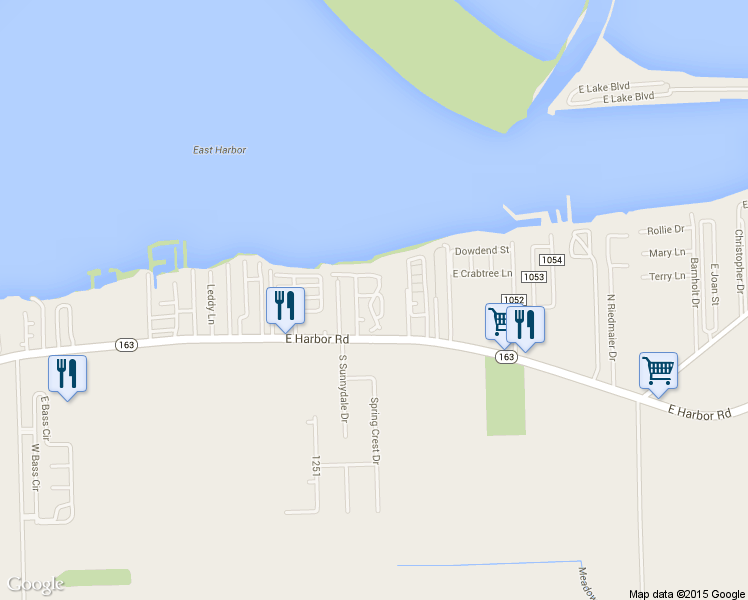 map of restaurants, bars, coffee shops, grocery stores, and more near Pickerel in Lakeside Marblehead