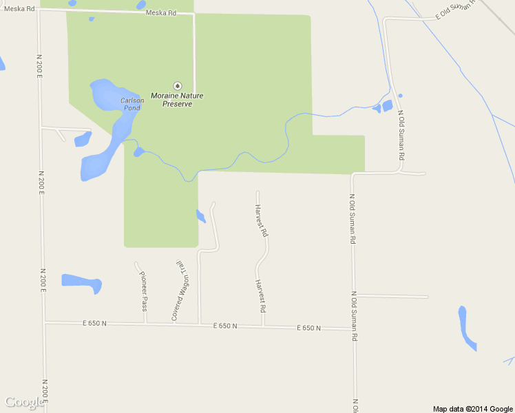 map of restaurants, bars, coffee shops, grocery stores, and more near 688 Harvest Rd in Valparaiso