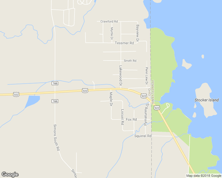 map of restaurants, bars, coffee shops, grocery stores, and more near 7322 U.S. 322 in Williamsfield