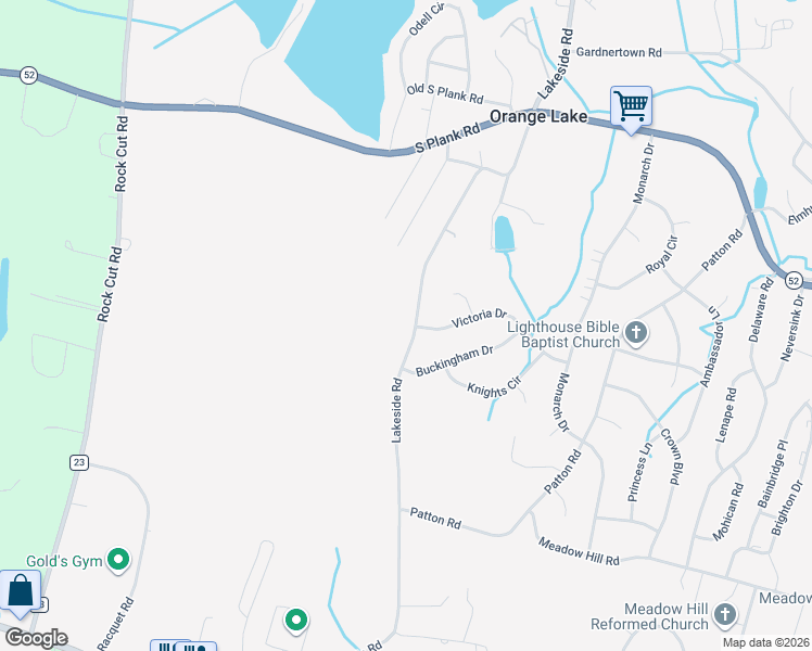 map of restaurants, bars, coffee shops, grocery stores, and more near 165 Lakeside Road in Newburgh