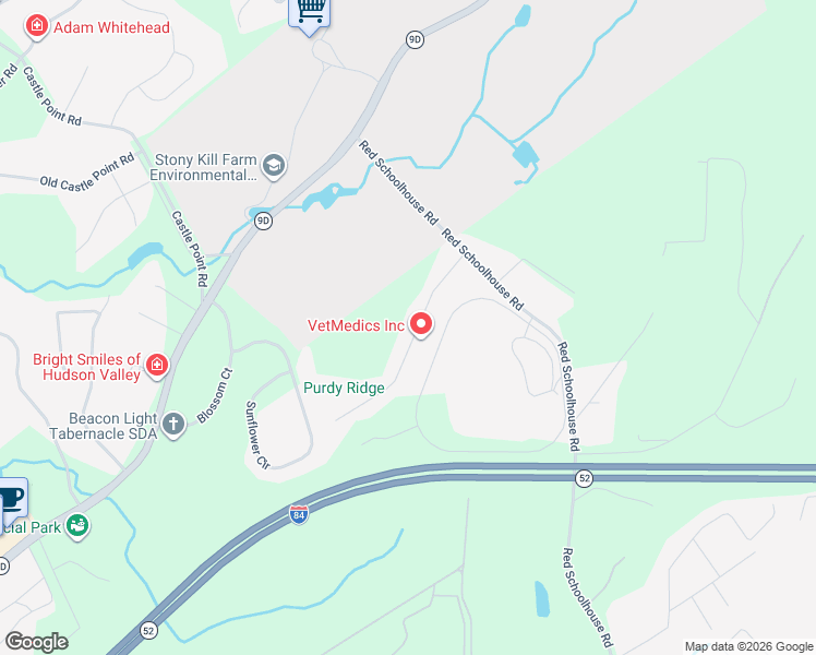map of restaurants, bars, coffee shops, grocery stores, and more near 124 Cherrywood Drive in Fishkill