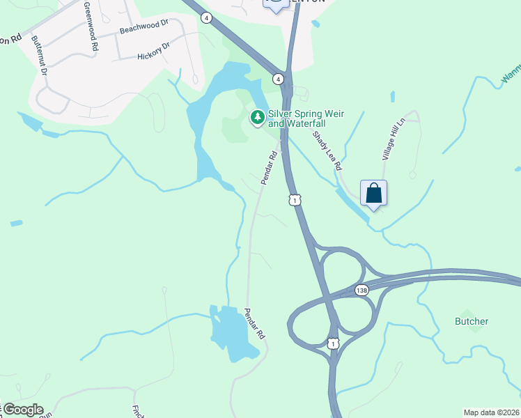 map of restaurants, bars, coffee shops, grocery stores, and more near 115 Pendar Road in North Kingstown