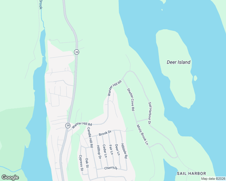 map of restaurants, bars, coffee shops, grocery stores, and more near 2 Shelter Cove Road in Sherman