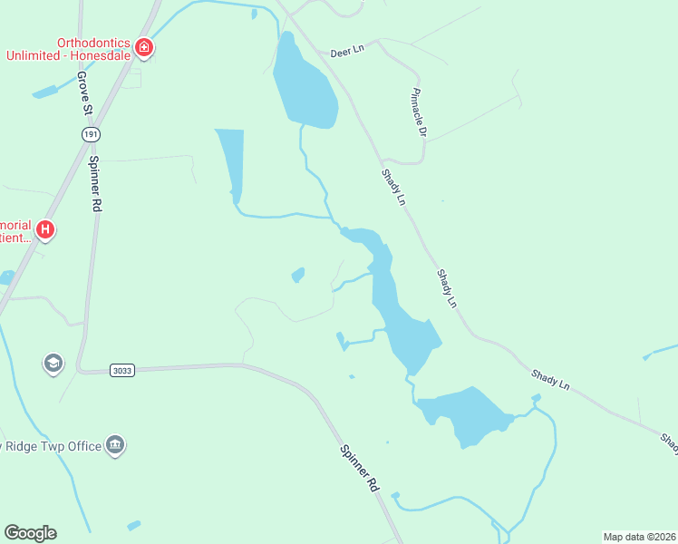 map of restaurants, bars, coffee shops, grocery stores, and more near 58 Williams Valley Drive in Honesdale