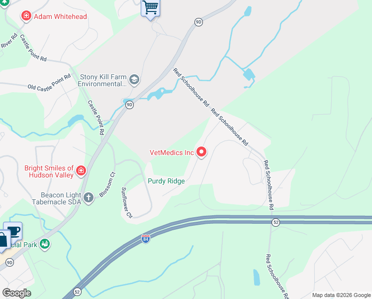 map of restaurants, bars, coffee shops, grocery stores, and more near 124 Cherrywood Dr in Fishkill