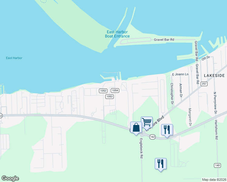 map of restaurants, bars, coffee shops, grocery stores, and more near 357 North Sackett Street in Lakeside Marblehead