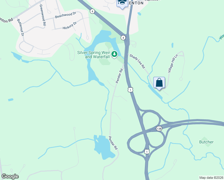 map of restaurants, bars, coffee shops, grocery stores, and more near 115 Pendar Road in North Kingstown