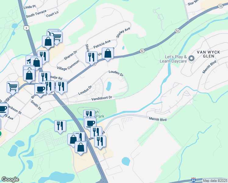 map of restaurants, bars, coffee shops, grocery stores, and more near 12 01 Skyline Dr in Fishkill