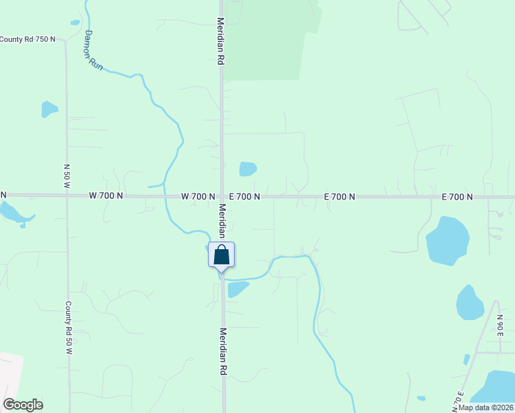 map of restaurants, bars, coffee shops, grocery stores, and more near 2-18 East 700 North in Valparaiso