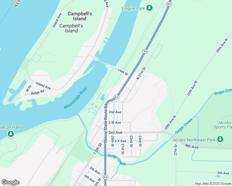 map of restaurants, bars, coffee shops, grocery stores, and more near 119 North 20th Street in Hampton