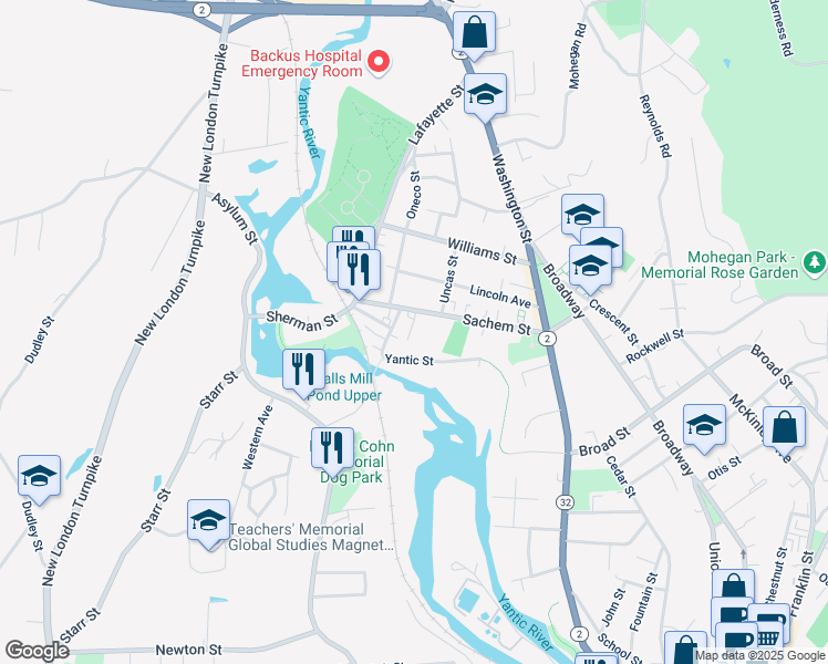 map of restaurants, bars, coffee shops, grocery stores, and more near 16 Grosvenor Place in Norwich