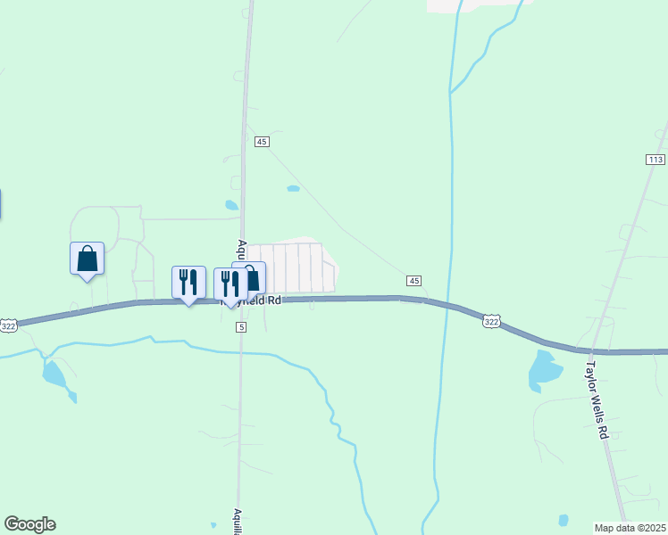 map of restaurants, bars, coffee shops, grocery stores, and more near Cherokee Trail Road in Geauga County