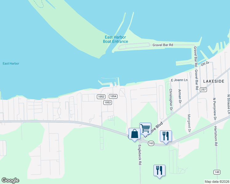 map of restaurants, bars, coffee shops, grocery stores, and more near 357 North Sackett Street in Lakeside Marblehead