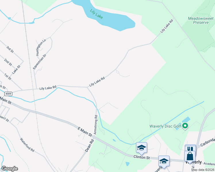 map of restaurants, bars, coffee shops, grocery stores, and more near 850 Lily Lake Rd in Dalton