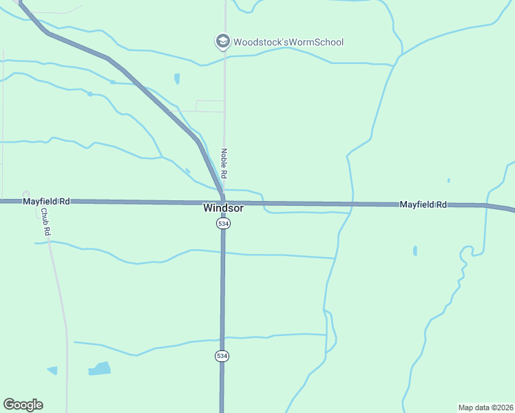 map of restaurants, bars, coffee shops, grocery stores, and more near 5076 State Route 322 in Windsor