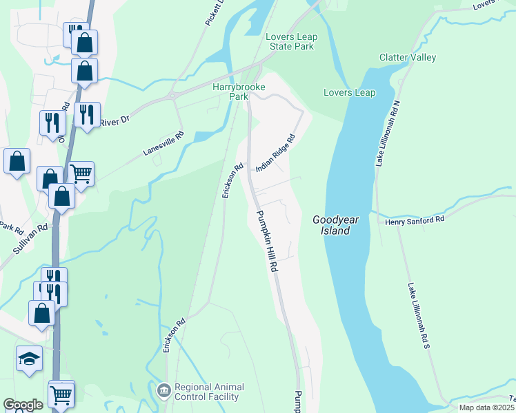 map of restaurants, bars, coffee shops, grocery stores, and more near 106 Pumpkin Hill Road in New Milford