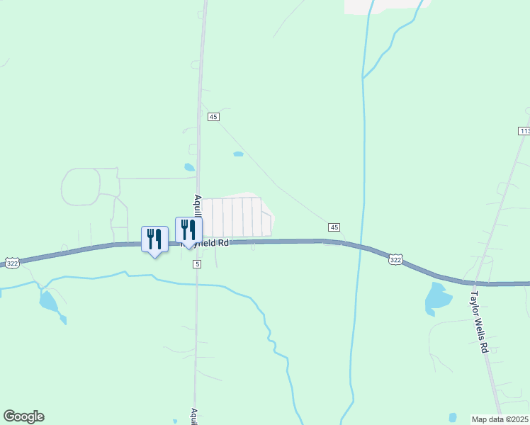 map of restaurants, bars, coffee shops, grocery stores, and more near Cherokee Trail Road in Chardon