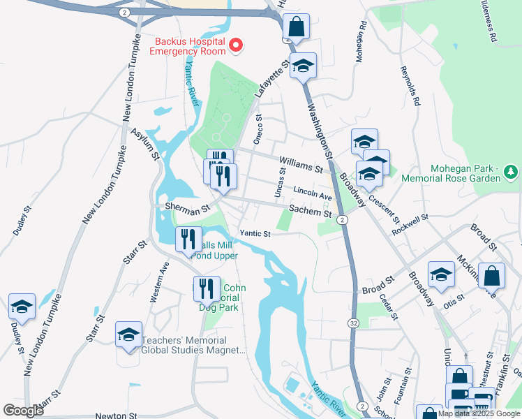 map of restaurants, bars, coffee shops, grocery stores, and more near 16 Grosvenor Place in Norwich