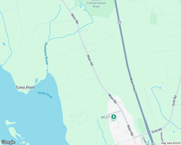 map of restaurants, bars, coffee shops, grocery stores, and more near 1669 Main Road in Westport