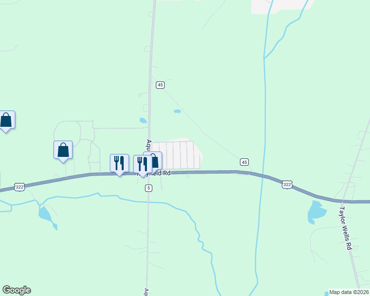 map of restaurants, bars, coffee shops, grocery stores, and more near 12860 Mayfield Road in Chardon