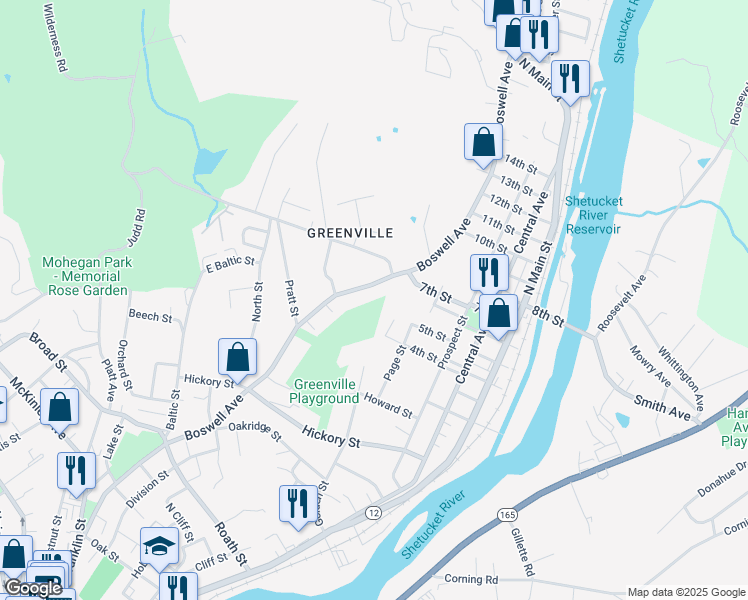 map of restaurants, bars, coffee shops, grocery stores, and more near 10 Gilmour Street in Norwich