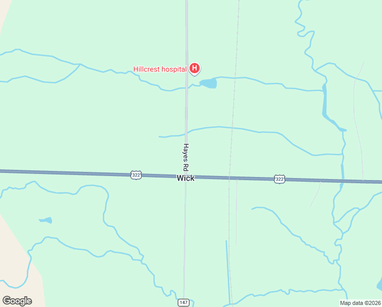 map of restaurants, bars, coffee shops, grocery stores, and more near 7866 Hayes Road in Williamsfield