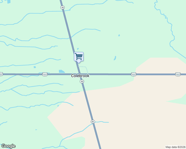 map of restaurants, bars, coffee shops, grocery stores, and more near 710 U.S. 322 in Orwell