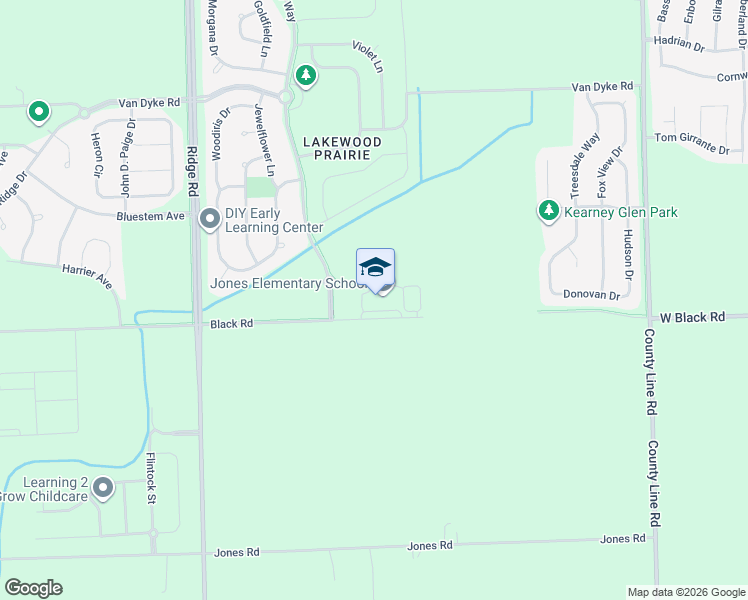 map of restaurants, bars, coffee shops, grocery stores, and more near 800 Barberry Way in Joliet