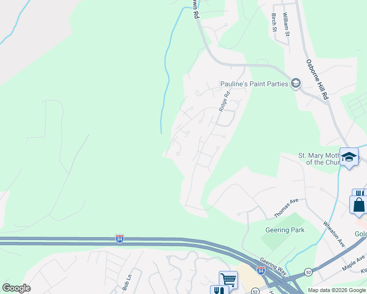 map of restaurants, bars, coffee shops, grocery stores, and more near 18 Spruce Court in Fishkill