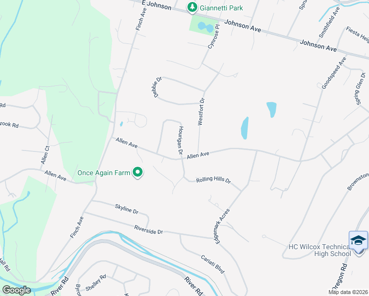 map of restaurants, bars, coffee shops, grocery stores, and more near 39 Hourigan Drive in Meriden